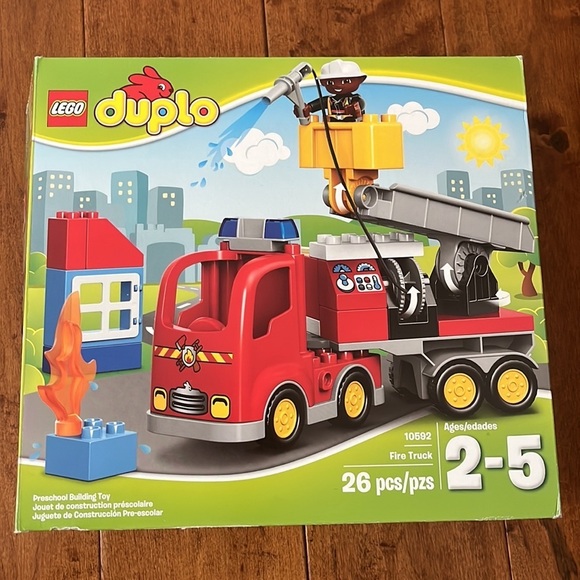 Rare duplo Lego Fire Truck Model 10592 age 2-5 out of stuck - Picture 8 of 11